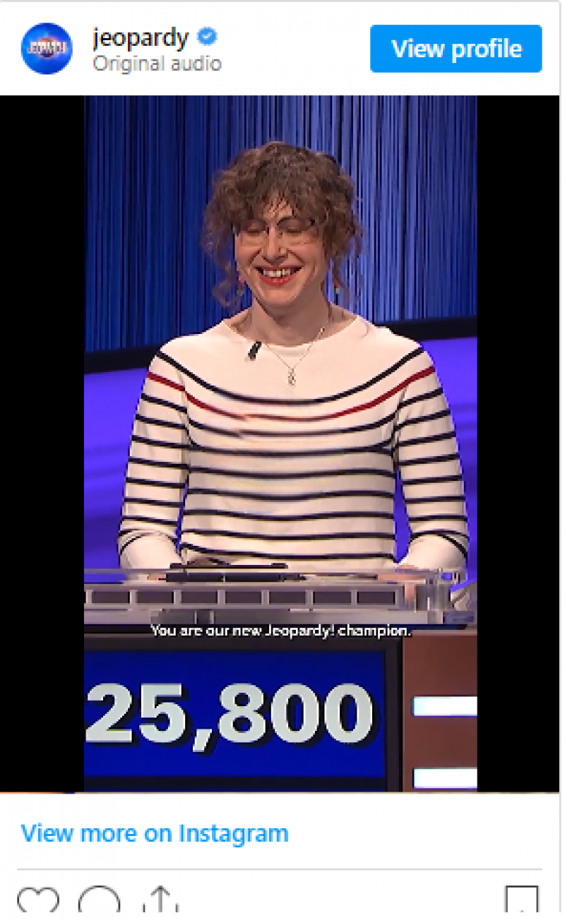 Hannah Wilson's Wife Jeopardy winner 